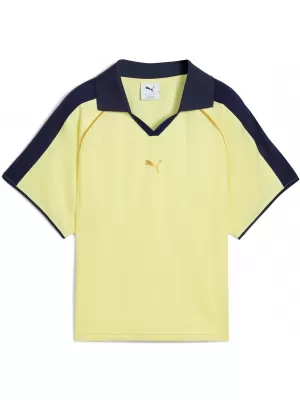 Funktions-T-Shirt für Damen PUMA T7 RELAXED FOOTBALL JERSEY 632157-35 GOLDENER MOND