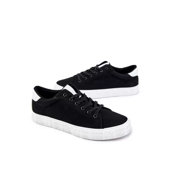  Herrenschuhe BIG STAR KK174072 SCHWARZ Big Star Shoes 