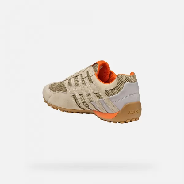  Herren-Sneaker GEOX SNAKE ORIGINAL G002963 BEIGE 