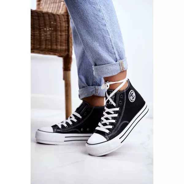  Damen-Sneaker BIG STAR GG274012 SCHWARZ Big Star Shoes 