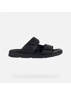 Herrenhausschuhe GEOX XAND 2S G002593 SCHWARZ