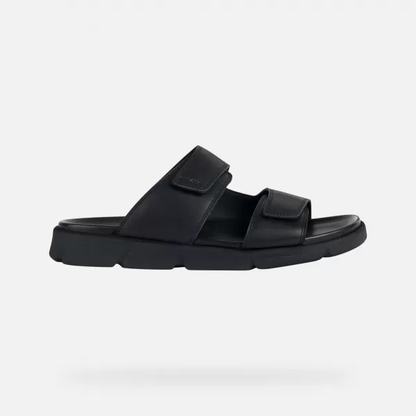  Herrenhausschuhe GEOX XAND 2S G002593 SCHWARZ 