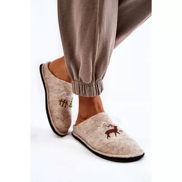  Damenhausschuhe BIG STAR KK276016 BEIGE Big Star Shoes 