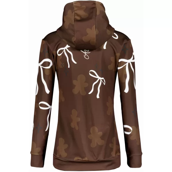  Premium-Weihnachts-Sweatshirt für Damen ALTISPORT VOJ/ALWVN10MI01 BRAUN 