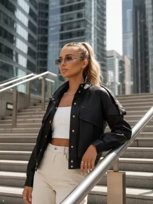 Damenjacke DSTREET TY5646 SCHWARZ