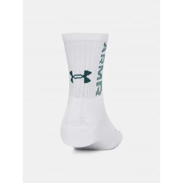  Socken UNDER ARMOUR UA 3-MAKER 3PK MID-CREW 1373084-106 WEIß 
