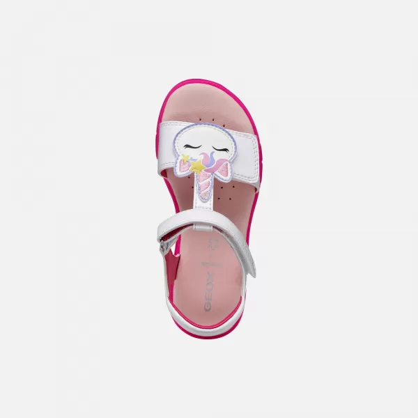  Sandalen für Mädchen GEOX JOYFOOT J65P1C000HHC1441 WEIß 