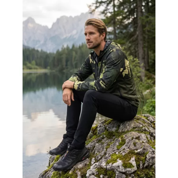  Premium-Softshelljacke für Herren ALTISPORT VOJ/ALM125JACK01 MASKE/GRN 