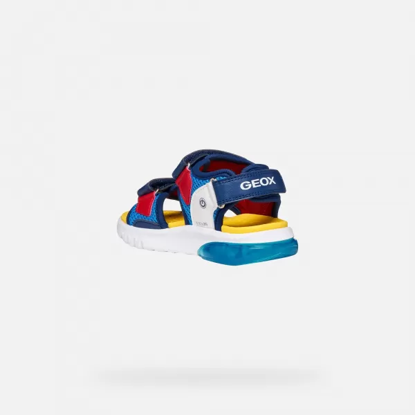  Sandalen für Jungen GEOX CIBERDRON J65MXC01454C4320 HELLBLAU 