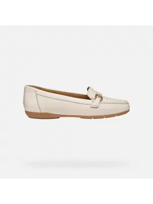 Damenmokassins GEOX ANNYTAH MOC G012825 CREMIG