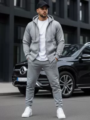 Herren-Sweatshirt DSTREET BX2412 HELLGRAU