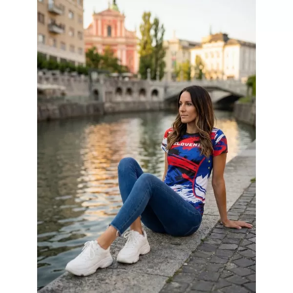  Premium-T-Shirt für Damen ALTISPORT VOJ/ALW036SI/TR01 STREIFEN 