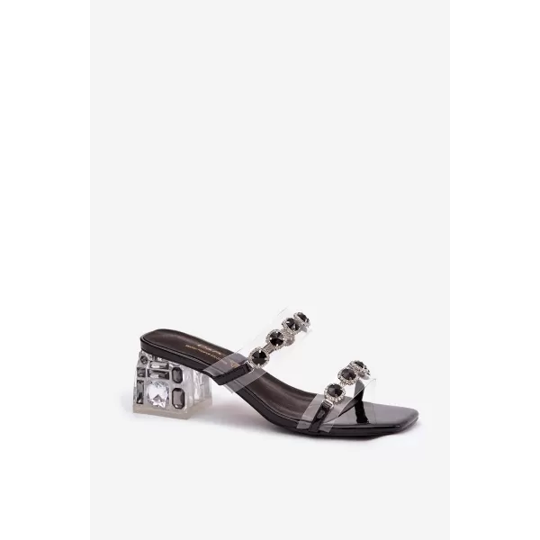  Damenhausschuhe D&A MR1037-02 SCHWARZ 
