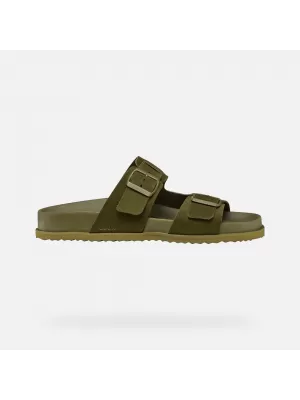 Herrenhausschuhe GEOX PARNAIBA G014431 KHAKI