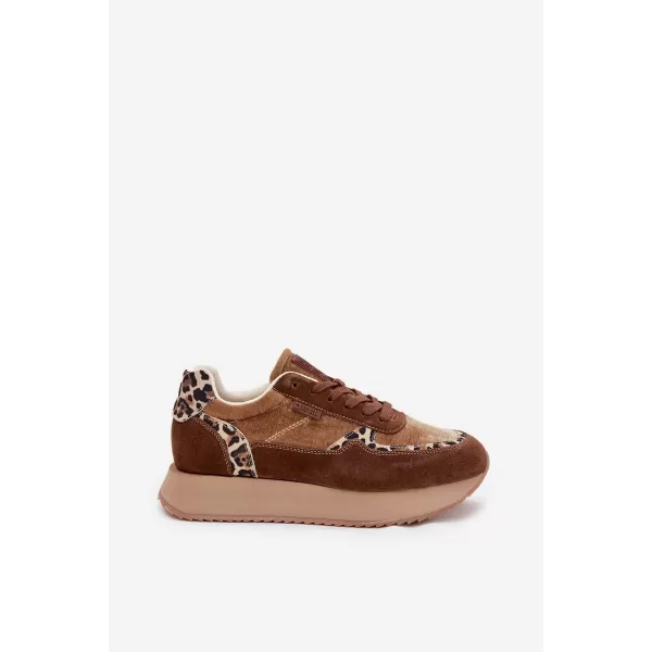  Damen-Sneaker BIG STAR OO274A313 BRAUN/BEIGE Big Star Shoes 