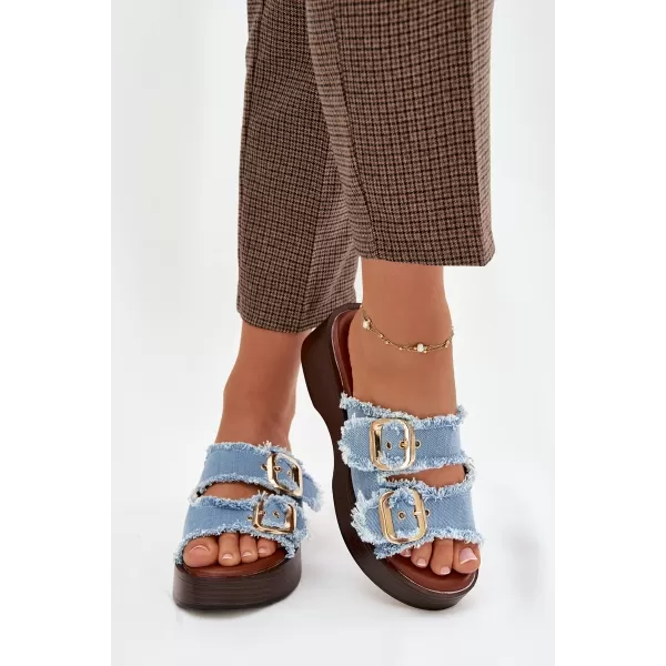  Damenhausschuhe BOTO RENELISSE 41325 HELLBLAU 