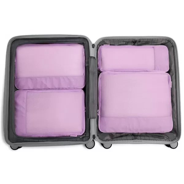  Koffer HEYS Ecotex Compression Packing Cube 4 Pc Set FLIEDERBLÜTE 