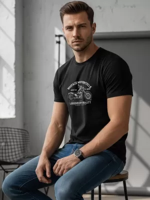 Herren-T-Shirt DSTREET NX057R SCHWARZ