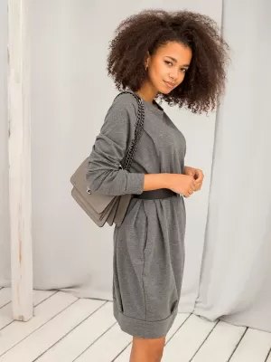Kleid BASIC FEEL GOOD RV-TU-5184.93P DUNKELGRAU