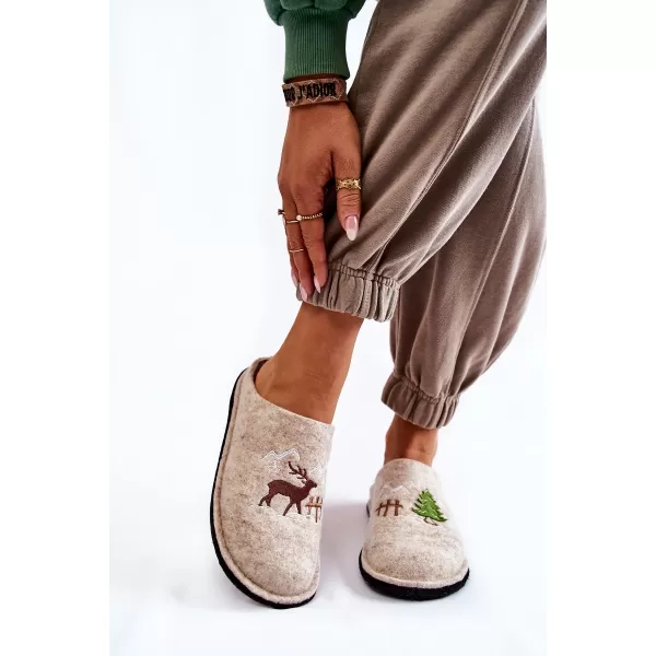  Damenhausschuhe BIG STAR KK276016 BEIGE Big Star Shoes 