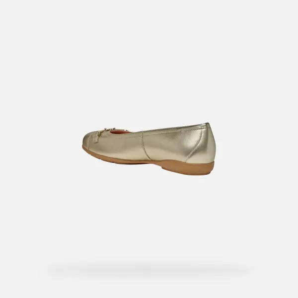  Ballerinas für Damen GEOX ANNYTAH G012969 GOLDEN 