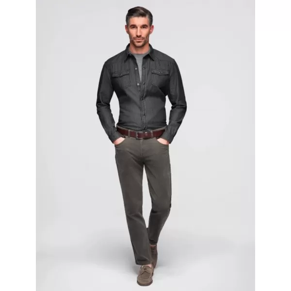  Herrenhemd OMBRE OM-SHDS-0210 SCHWARZ 