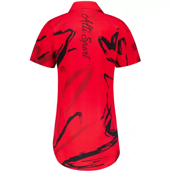  Premium-Shirt für Damen ALTISPORT VOJ/ALW049KOS01 SCHWARZ UND ROT 