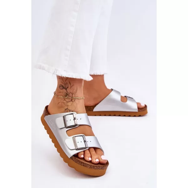  Damenhausschuhe BIG STAR LL274476 SILBER Big Star Shoes 