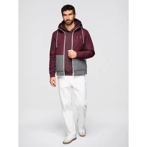  Herrenjacke OMBRE OM-JANP-0242 BURGUNDERGRAU 
