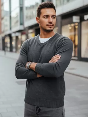 Herrenpullover DSTREET WX2316 HELLGRAU