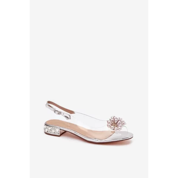  Damensandalen D&A MR52-229 SILBER 