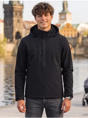 Herren-Softshelljacke ALTISPORT NoPrint NP/ALM845 EBENHOLZGRAU