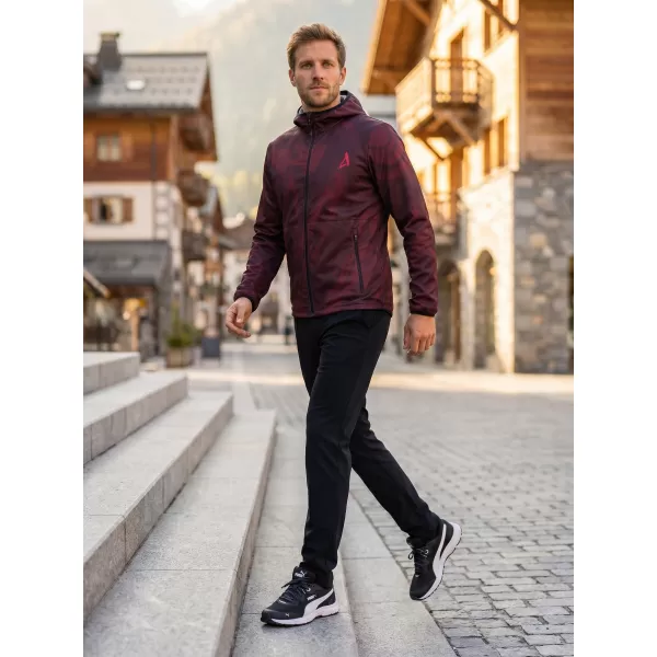  Premium-Softshelljacke für Herren ALTISPORT VOJ/ALM072JACK01 WEIN/ROT 