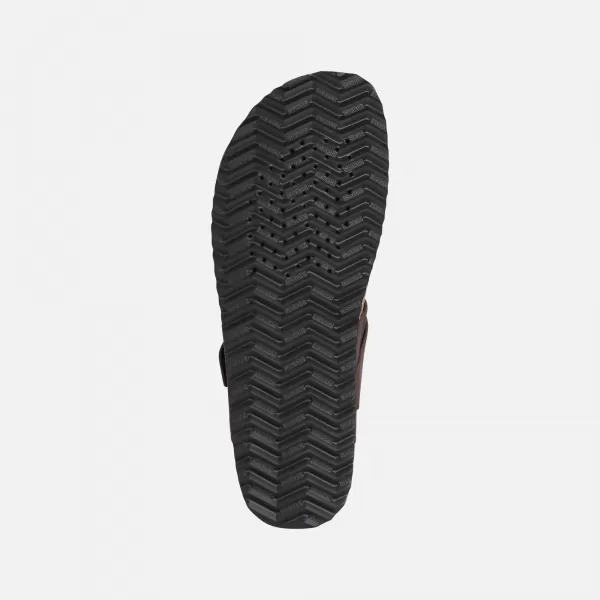  Herrenhausschuhe GEOX SANDAL GHITA G002573 DUNKELBRAUN 