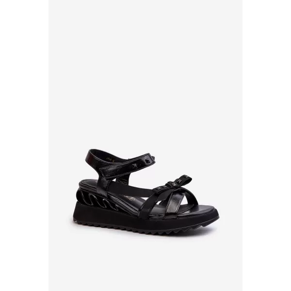  Damensandalen D&A CR956 SCHWARZ 