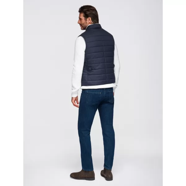  Herrenweste OMBRE OM-JAVJ-0275 MARINEBLAU MELIERT 