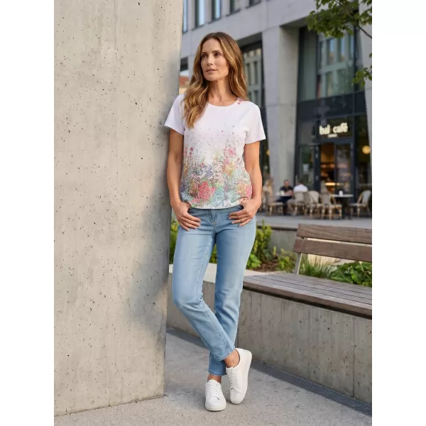  Damen-T-Shirt ALTISPORT HELINA WEIß 