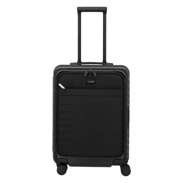  Koffer TITAN Overseas S Front pocket NACHTSCHATTEN SCHWARZ 