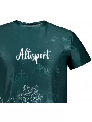 Herren-Weihnachtsshirt Premium ALTISPORT VOJ/ALMVN8TR06 GRÜN