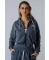Kapuzenpullover mit Reißverschluss POWER 895 GRAU Nebbia