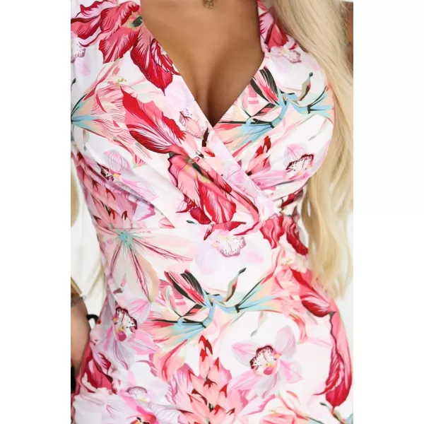  Kleid NUMOCO 379-6 WEIß MIT BLUMEN 