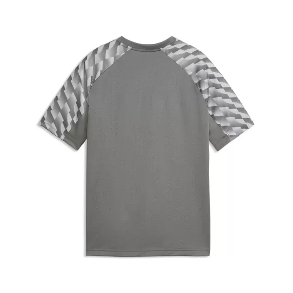  Kinder-T-Shirt PUMA TEAMLIGA26 JERSEY JR 659723_13 FLAT MEDIUM GRAY/ FLACHES MITTELGRAU/PUMAWEIß 