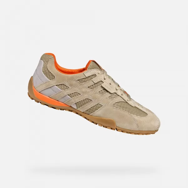  Herren-Sneaker GEOX SNAKE ORIGINAL G002963 BEIGE 