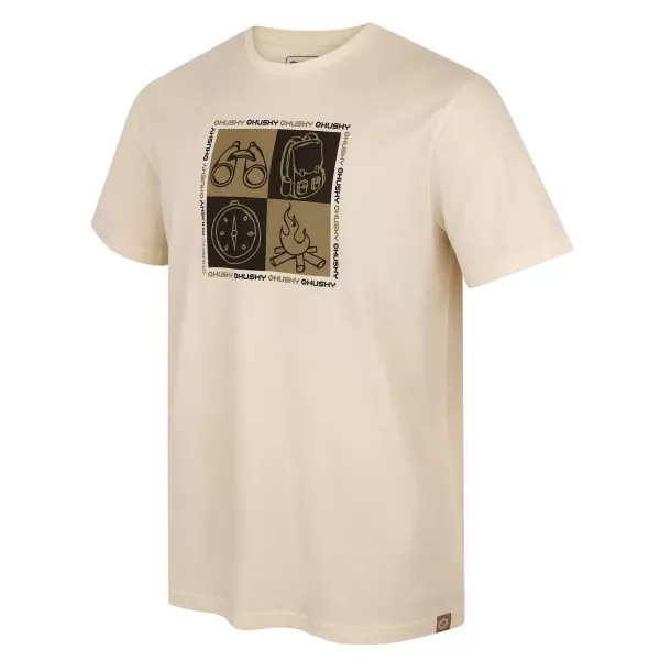  Herren-T-Shirt HUSKY TEE SQUARE M BEIGE 