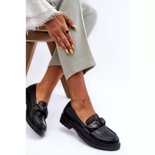  Damenmokassins S.BARSKI HY335 SCHWARZ 