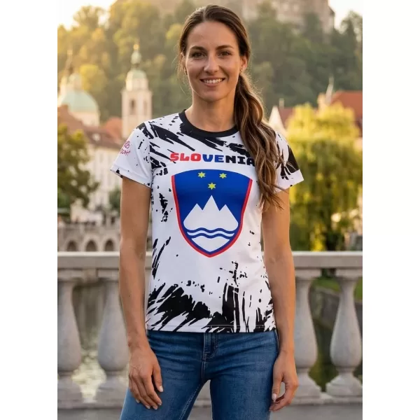  Premium-T-Shirt für Damen ALTISPORT VOJ/ALW036SI/TR01 ABSTRAKTION 