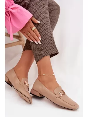 Damenmokassins D&A CR61-3125 BEIGE