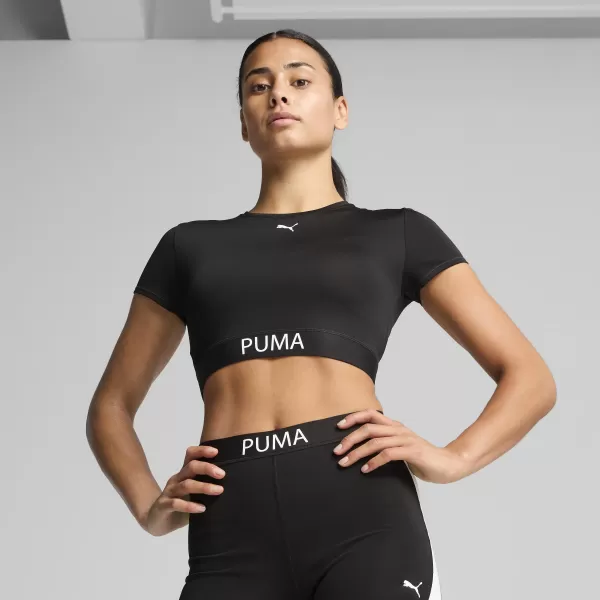  Damen-T-Shirt PUMA W STRONG TEE - SHORT 526805-01 PUMA SCHWARZ 