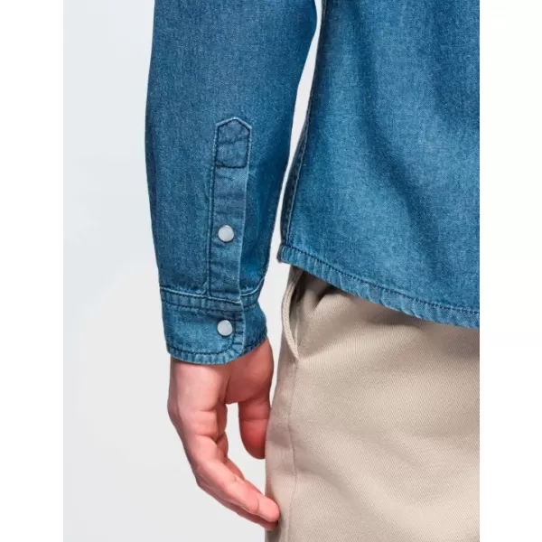  Herrenhemd OMBRE OM-SHDS-0210 BLAU 