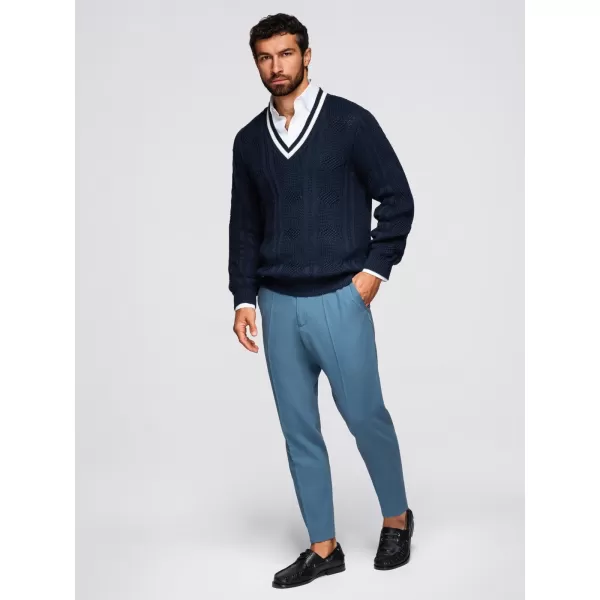  Herrenpullover OMBRE OM-SWSW-0151 MARINEBLAU 